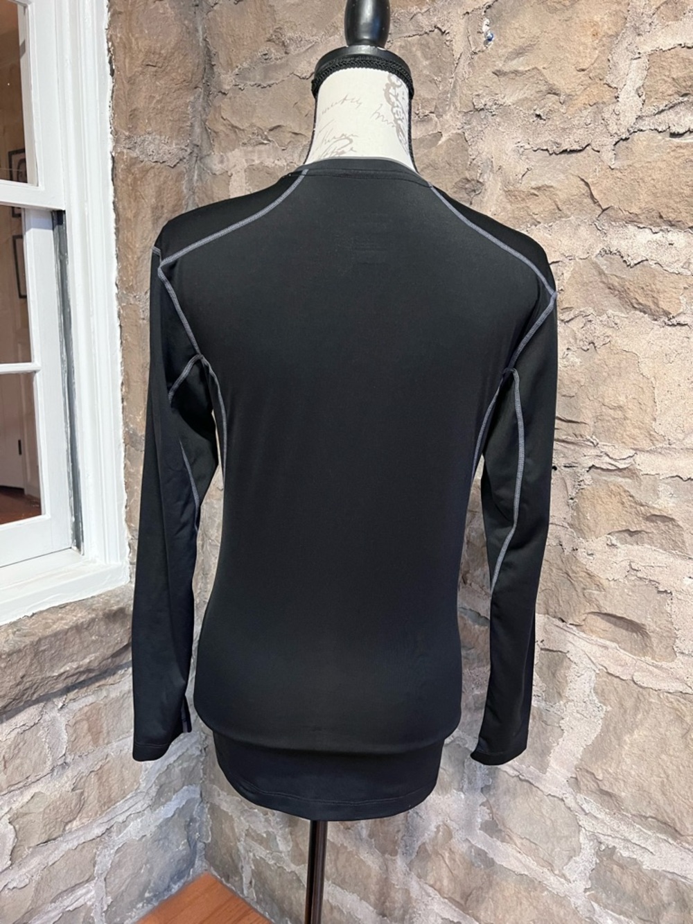 Men’s size M Nike Dri Fit Pro Combat Black Long Sleeve Performance Top. - Picture 2 of 6